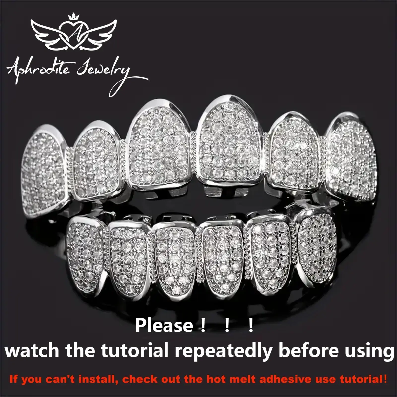 SOLID GOLDEN NATURAL DIAMOND GRILLZ