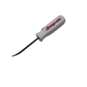 Snap-on Tools Mini Pocket Pry Bar with Clip White Red Logo Multipurpose Screwdriver for Tight Spaces Versatile Compact Easy Carrying