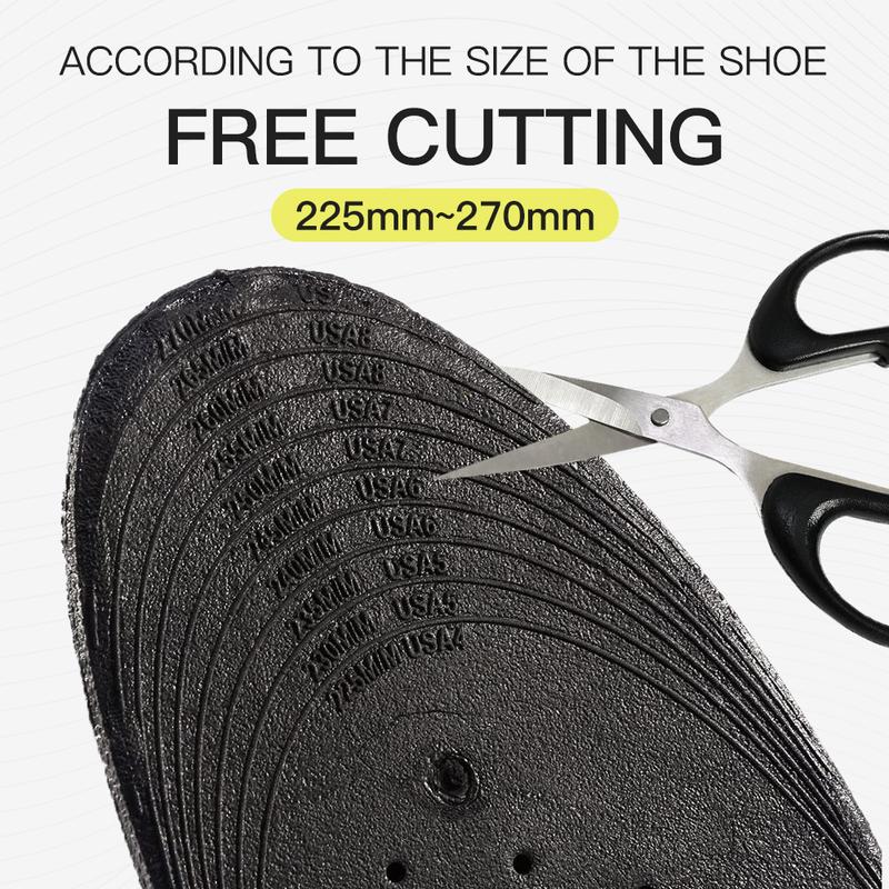 Height Increase Insole 3-Layer Air Cushion Heel Insert Lift Shoes Insole for Men and Women Invisible Elevator Adjustable Insoles