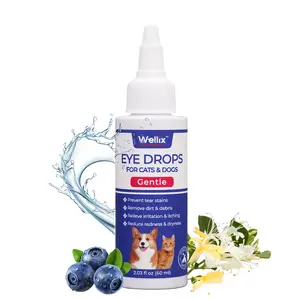 Wellix Pet Eye Drops – Blueberry Soothing Formula for Allergy & Irritation, 60ml