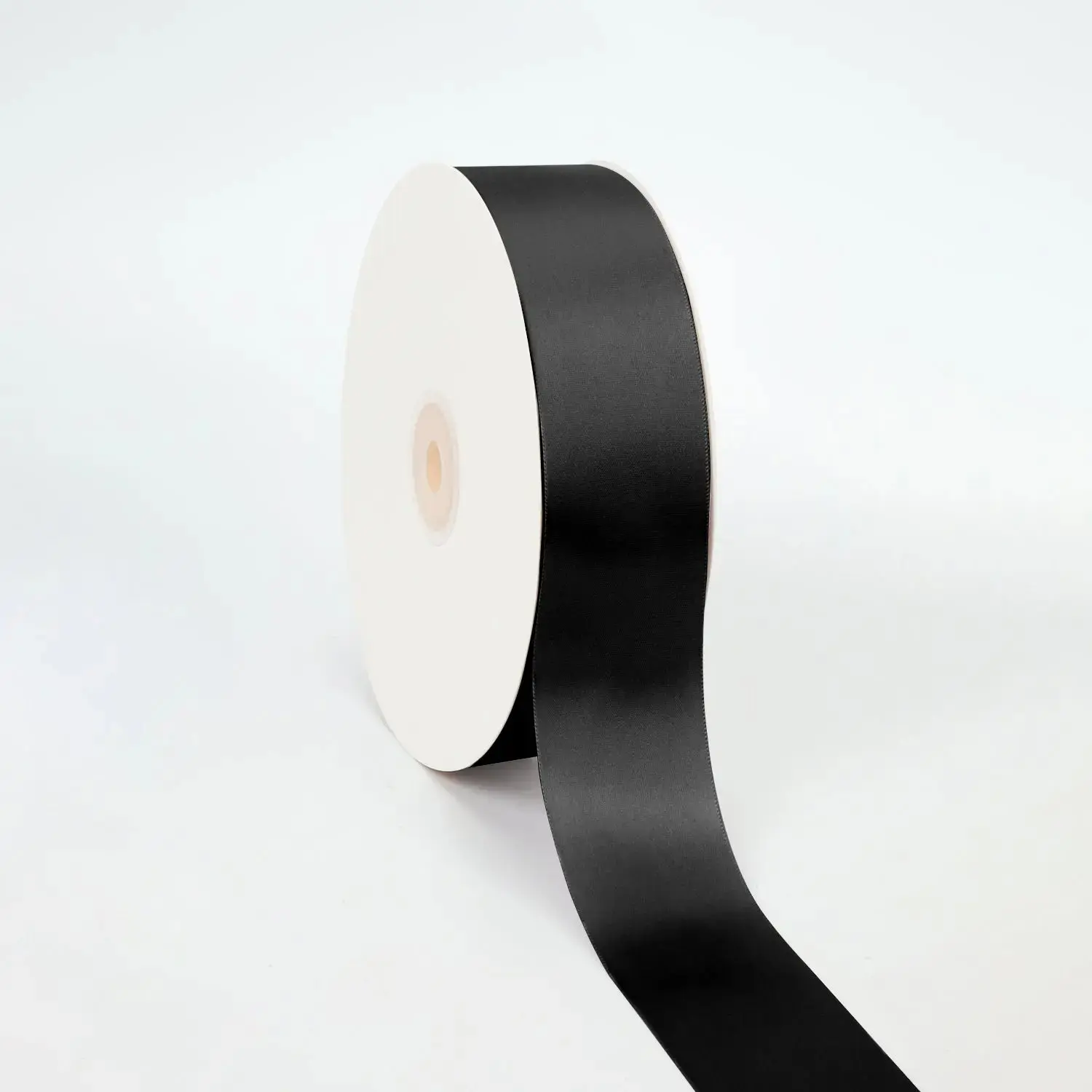 Single Face Satin Ribbon, Black (030) – Sewing Accessory for Creative Gift Packaging, Gift Wrapping Supplies