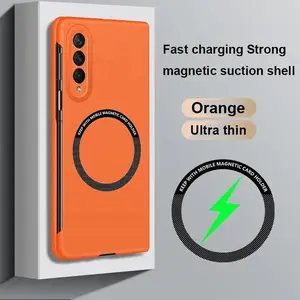 Ultra Thin Skin Feel Case for Samsung Galaxy Z Fold 3 4 5 6 7 Fold5 for Magsafe Magnetic Wireless Charging Fold6 Fold4 Cover