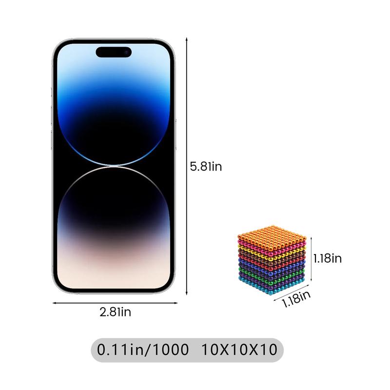 Adult Stress Relief Toy – 3D Building Balls for Creativity, Focus & Relaxing Fun 3mm,1000pcs