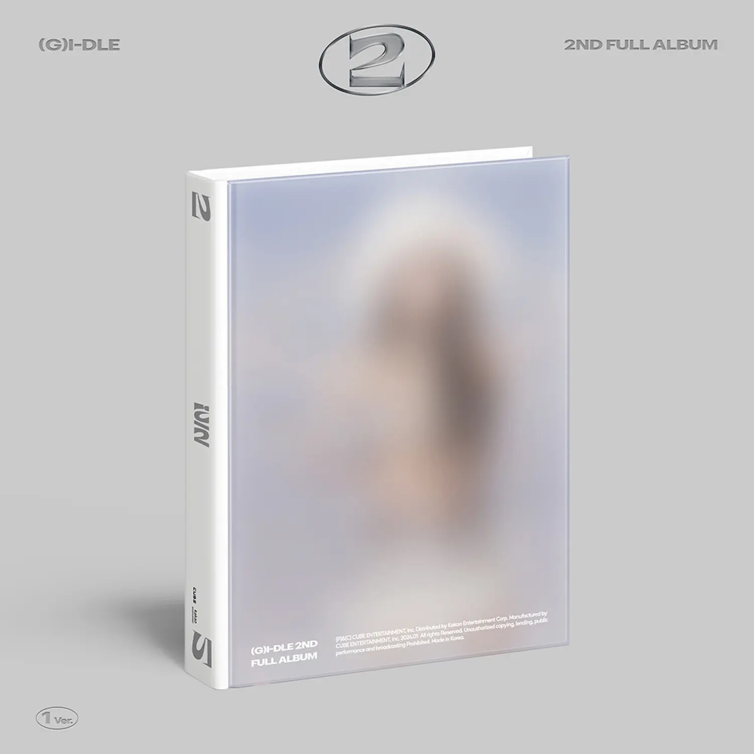 (G)I-Dle 2nd Full Album - 2 (1 Ver.) Compact Disc (CD) with Photo Book, Photos, Poster, Stickers, Band Content, 8 Songs (Super Lady, Revenge, Doll, Vision, 7days, Fate, Rollie, Wife) Album Tracks