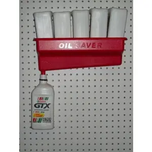 212 MAIN Red Oil Saver Funnel, 5-Bottle Rectangular Automotive Car Body Repair Tool, Five-Bottle