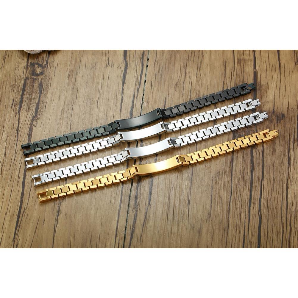 NOBLE BRACELET,MEN ROLLIE CHAIN LINK BRACELETS STAINLESS STEEL WATCHBAND WRISTBAND MEN LUXURY BAND JEWELRY