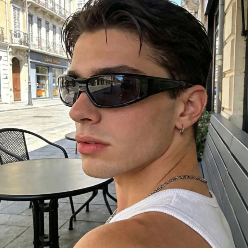 Retro Y2K Style Fashion Glasses, Vintage Trendy Sunglasses, Stylish Sunglasses, Streetwear Sunglasses, Fashionable Sunglasses, Unisex, Perfect for Vacation, Beach, Cycling, Outdoor Travel, Street Fashion, Daily Wear, Trendy Shades