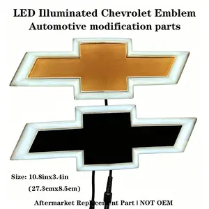 Illuminated LED Bowtie-Style Grille Emblem, 12V Waterproof Light-Up Logo Badge, Universal Fit for Most Full-Size Trucks & SUVs,Accessories For Car,auto parts accessories,op,cars accessories,car essentials