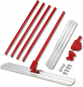 Bull Float Concrete Tools, 48"X8" Magnesium Aluminum Alloy Concrete Float with 4 Combinable Handles, Concrete Bull Float Kit for Concrete Finishing
