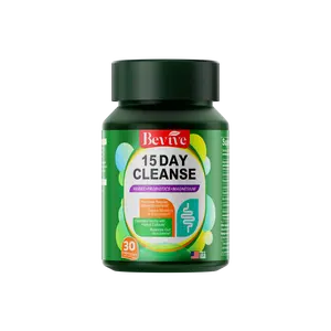 BEVIVE 15-Day Natural Detox Formula | Dual Gut-Colon Health Support | Mag-Ox & Licorice Root Scientific Blend | Caffeine-Free | Non-GMO | 30 Capsules