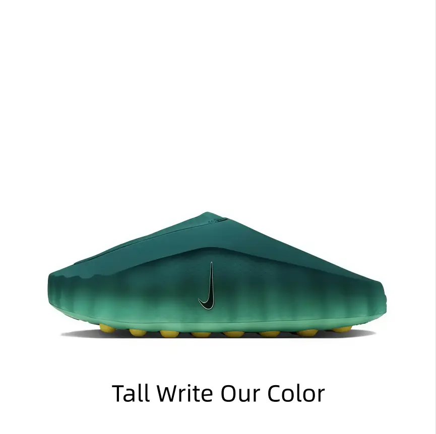 Gradient Green Molded Slide Sandals for Sports Collectibles Enthusiasts - Lightweight Single-Piece Material, Stable Textured Sole, Easy to Match Shorts/Sweatpants/Casual Outfits