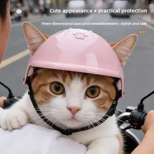 High-Quality Pet Helmet Upgrade, Stylish Motorcycle Helmet for Outdoor Use, Essential Accessory for Photography Props