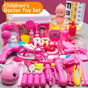Children Doctor Role Play Set, Pretend Toy, Dentist Role, Includes Carry Case, Glow Stethoscope, Girl Gift, Fun Educational Toy, Role Playing Accessories