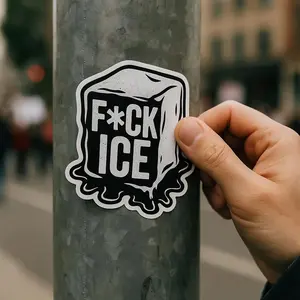 F*ck Ice Stickers, Abolish Ice Sticker, Immigrant Human Rights, No Human Is Illegal Stickers