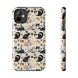 Cute Cat Tough Phone Case Cute Gift for Her Cat Lover Gift Cat Mom Gift Cat Dad Gift