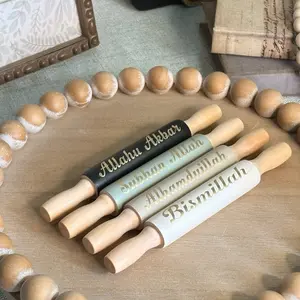 Artisan Wooden Dhikr Mini Roller – Hand-Crafted Islamic Décor