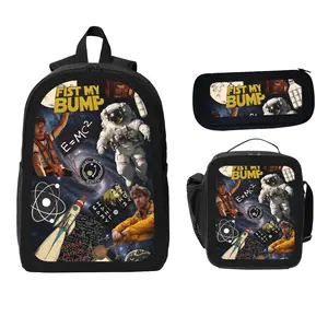 3PCS Project Hail Mary 3PCS Space Backpack Set School Bag with Lunch Box & Pencil Case Sci-Fi Student Backpack for Movie Lovers Lightweight TikTok Viral Bookbag Back to School Gift for Boys Girls Teens Must Have Gift Idea