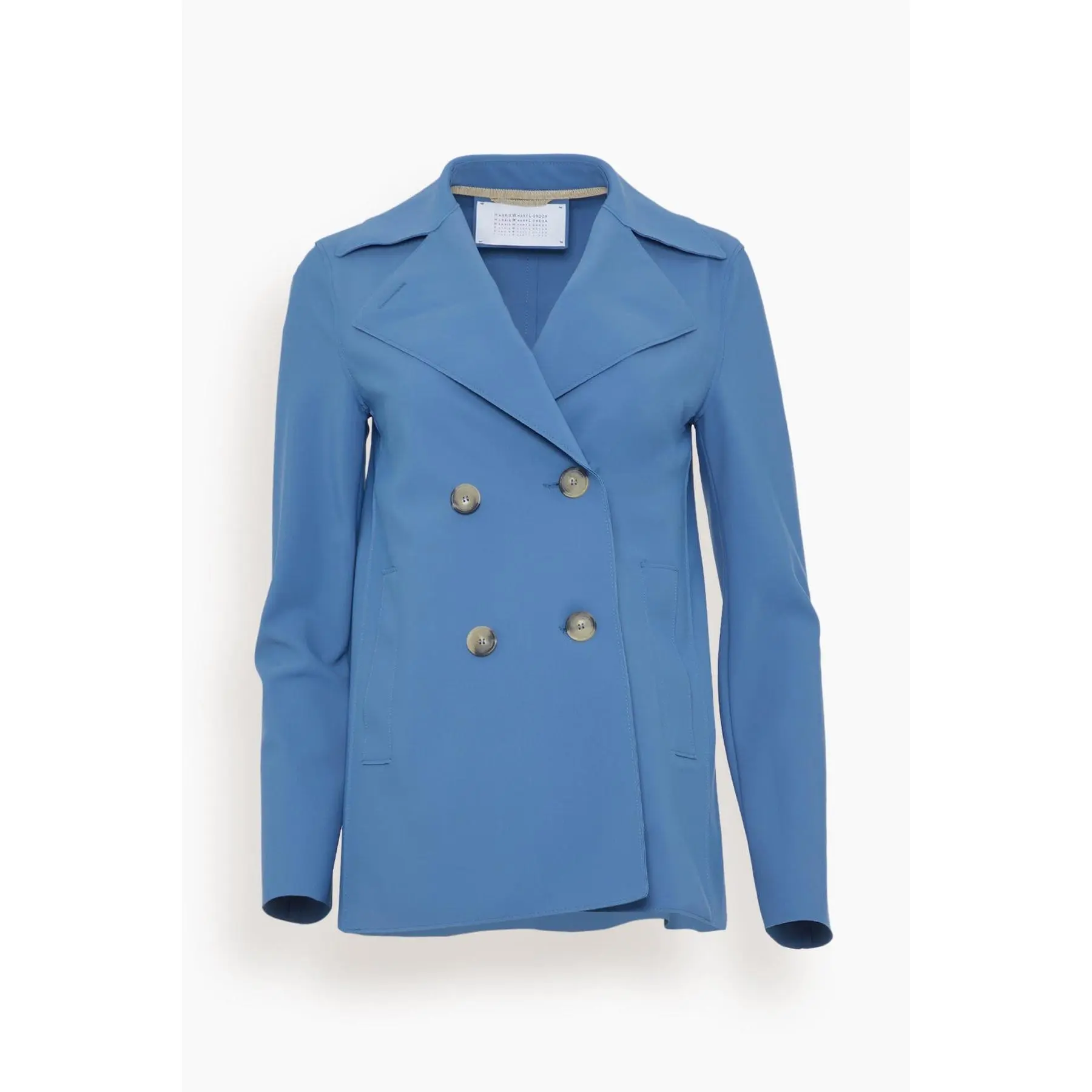 Scuba Peacoat in Denim Blue Scuba Peacoat in Denim Blue