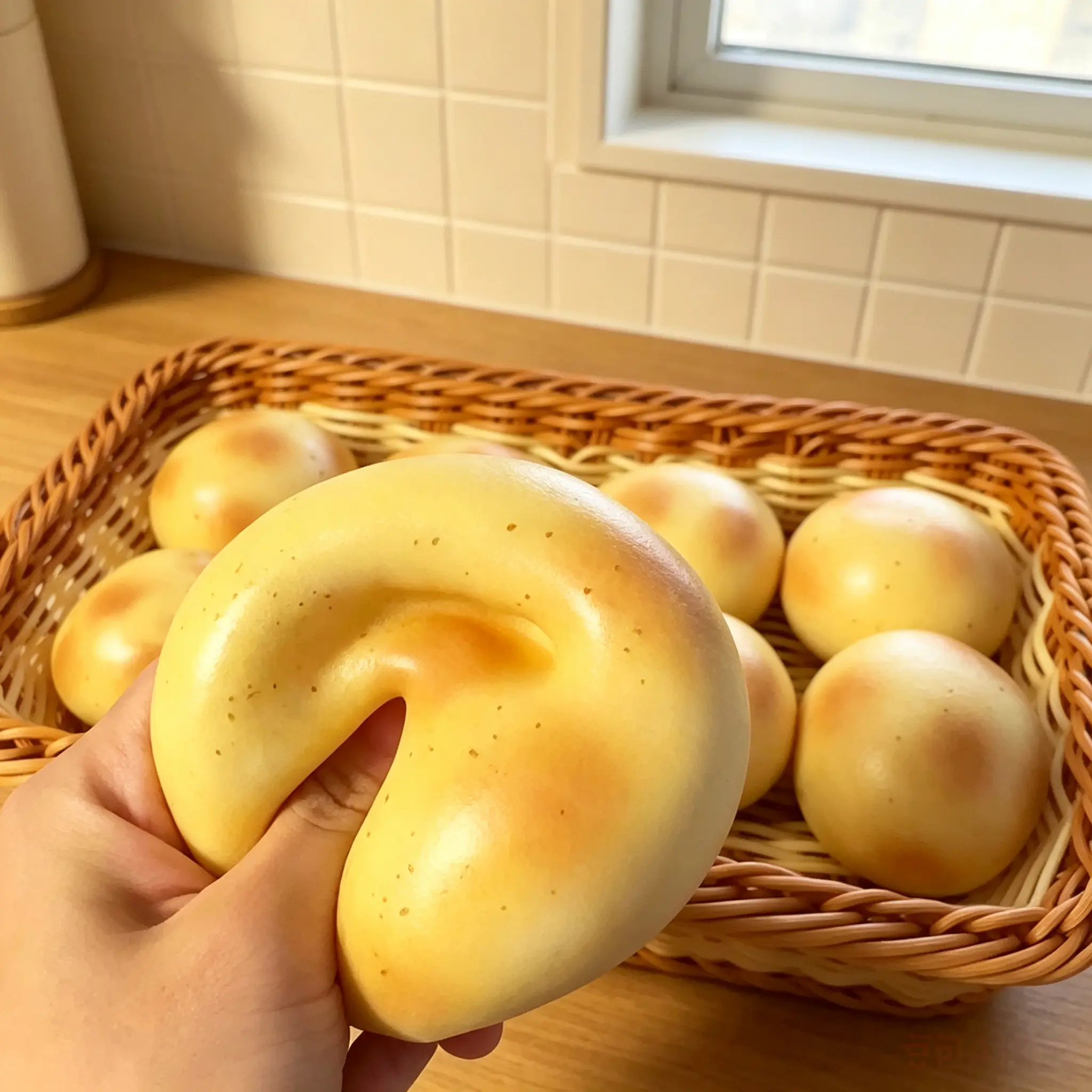 Handmade Fried Crispy Potato Squishy Ball - Soft Handcrafted Sensory Squeeze Toy, Realistic Snack Model with Satisfying ASMR, Cute Stress Relief Toy for Collectibles, Cute Stress Relief Toys