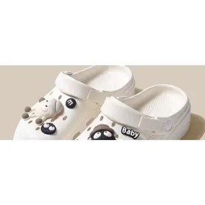 Casual Comfortable Non-slip Clogs for IndoorOutdoor Wear,Cute Cartoon Decorated Clogs, All-match Clogs for Daily Wear,Walking Shoes, Breathable Slippers Sandals, ThickSole Slippers