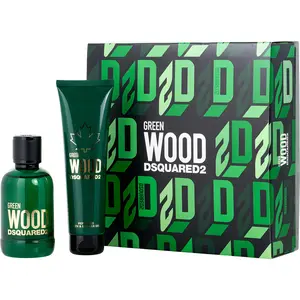 Dsquared2 Wood Green Set-Edt Spray 3.4 Oz & Shower Gel 5 Oz For Men