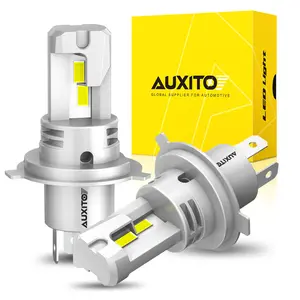 AUXITO H4 9003 LED Headlight Set, High Low Beam Bulbs 6500K Cool White Super Bright, 40000LM,Plug N Play, Long Lifespan, No Flicker,Pack of 2