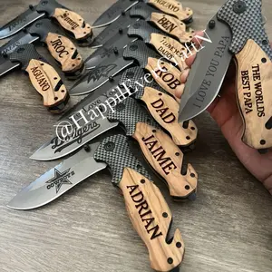 Pocket knife custom engraved, Father's Day, men's gift