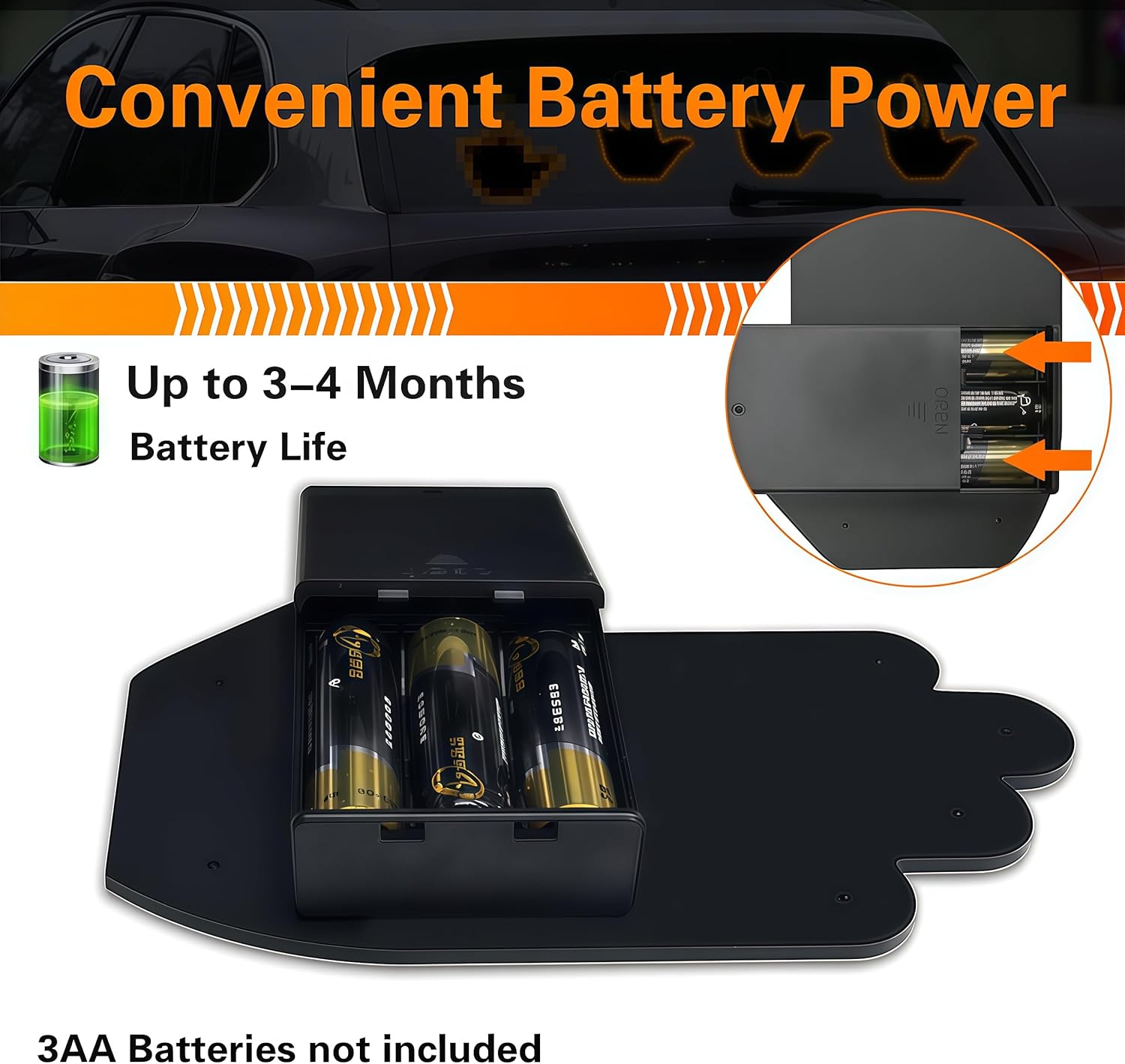 Car Gesture Decorative Lights, Ambient Lighting, Rechargeable Led Gesture Lights for Car Road Rage Led Signs calm road rage,Remote Control Triple Mode Fun Finger Lights. (1 Pacs) Automotive truck stuff