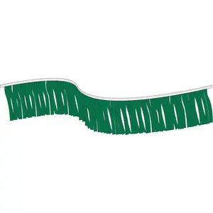 Green 60 foot Metallic Fringe Pennant