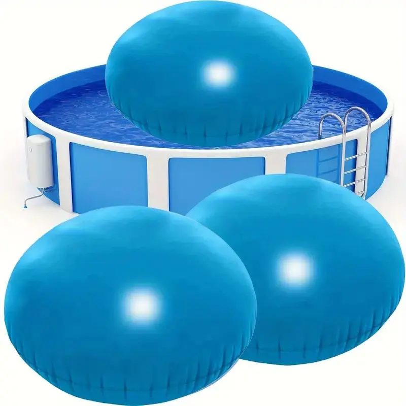 Pool Cover, 3 Counts/set Winter Pool Pillow, Frost Resistant Pool Cover, Easy To Install Pool Accessories for Home Garden Swimming Pool