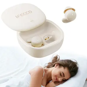 IFECCO Sleep Headphones, Wireless Bluetooth 6.0 Noise Blocking Sleeping Headphones, Sleep Earbuds for Side Sleepers in-Ear Soft Mini Invisible Buds for Sleeping Working Travel