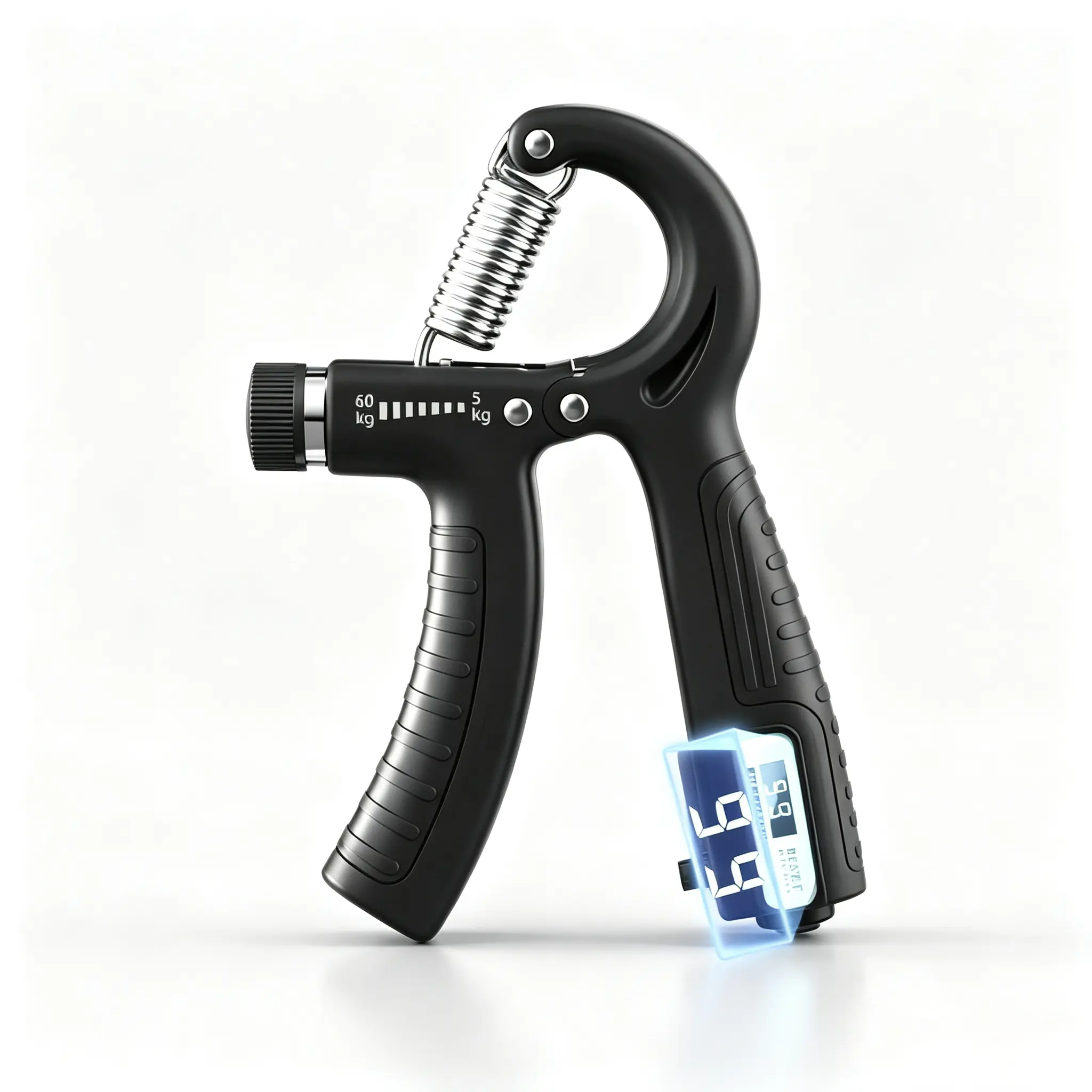 Unisex Adjustable Hand Grip Strengthener - Compact Fit, 10-132lbs Resistance Steel Spring Fitness Equipment for Weightlifting Strength Training & Rehabilitation Athletes