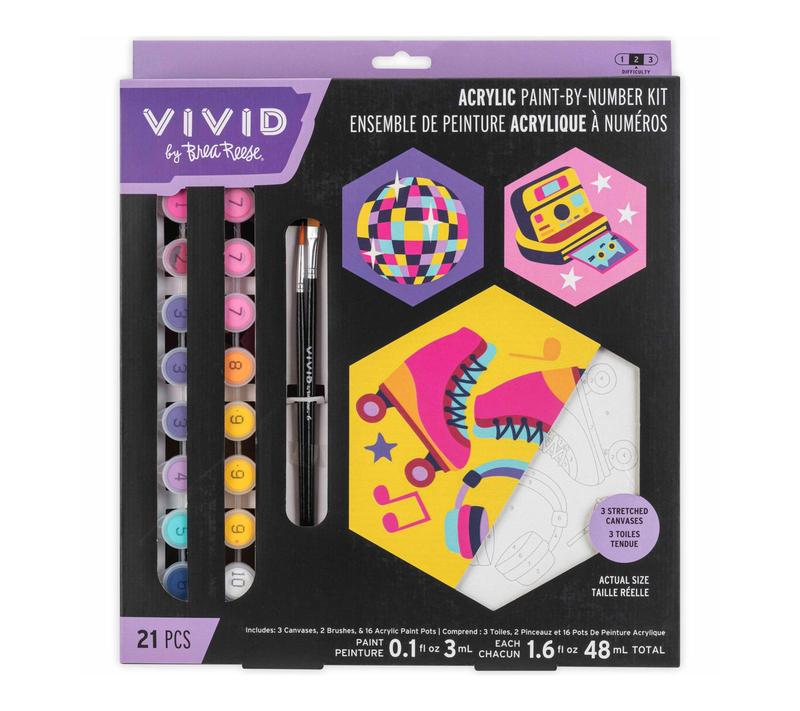 Vivid by Brea Reese Acrylic Retro 70's Paint ByNumber Kit