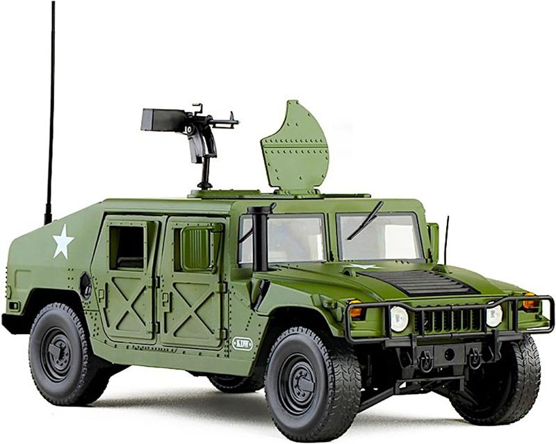 Diecast 1/18 Hmmwv, US Army Utility Truck, Metal Military Armored Vehicle, Heavy Alloy Battlefield Car, Action Play Toy Classic Scale Model, Kids Boys Patriot Gift Adult Craft Collection