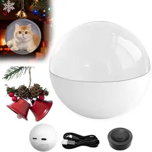 LumeOrb 3D Crystal Video Ball Christmas Tree Ornament with Free Stand and Exclusive Bundle Discounts for Personal Touch