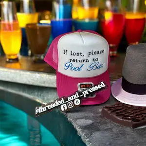 If Lost, Please Return to Pool Bar Trucker Hat
