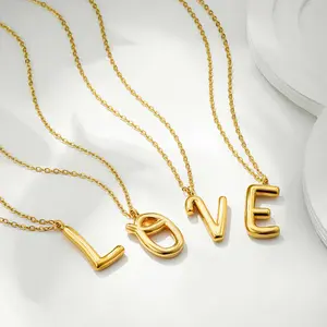 [Limited time event] Personalized 26 letters necklace simple high-end clavicle chain pendant high-end ear letter clavicle chain jewelry