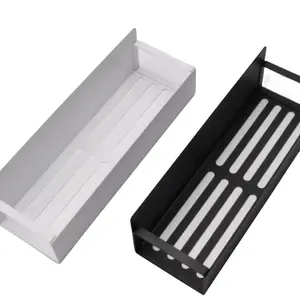 Magnetic Refrigerator Organizer Rack, Adjustable No-Drill Kitchen Spice Holder, Magnetic Storage Side Shelf for Fridge Organization