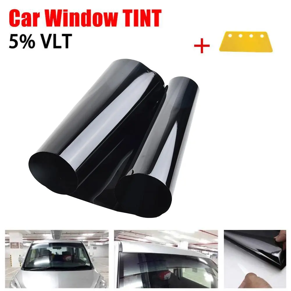 2026 New 1pcs 20cm×150cm Car 5％VL Sun Visor Strip Tint Film Front Glass Windshield Anti-UV Shade Decal Protector Sticker Films For your Cars