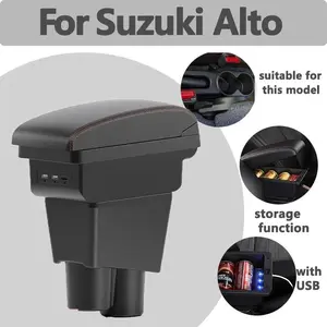 For Suzuki Alto HA24S 25V 35S Center Console Storage Box Armrest Organizer Interior Design Car Accessories 2009 2010 2011 2012 2013 2014
