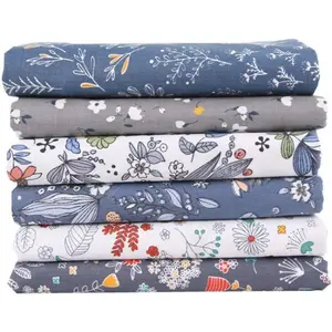 Cotton Bundle, 6 Pieces Quilting Patchwork Cloth, 20 x 16 Inches, Patterns for DIY Sewing Scrapbooking