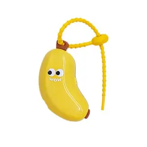 2026  new  Banana-Shaped Toothbrush Holder Set | Portable Travel Storage Case with Protector Cover | Spring Ideal for Bathroom Organization & On-the-Go Use | Unique Cute Gift Pick