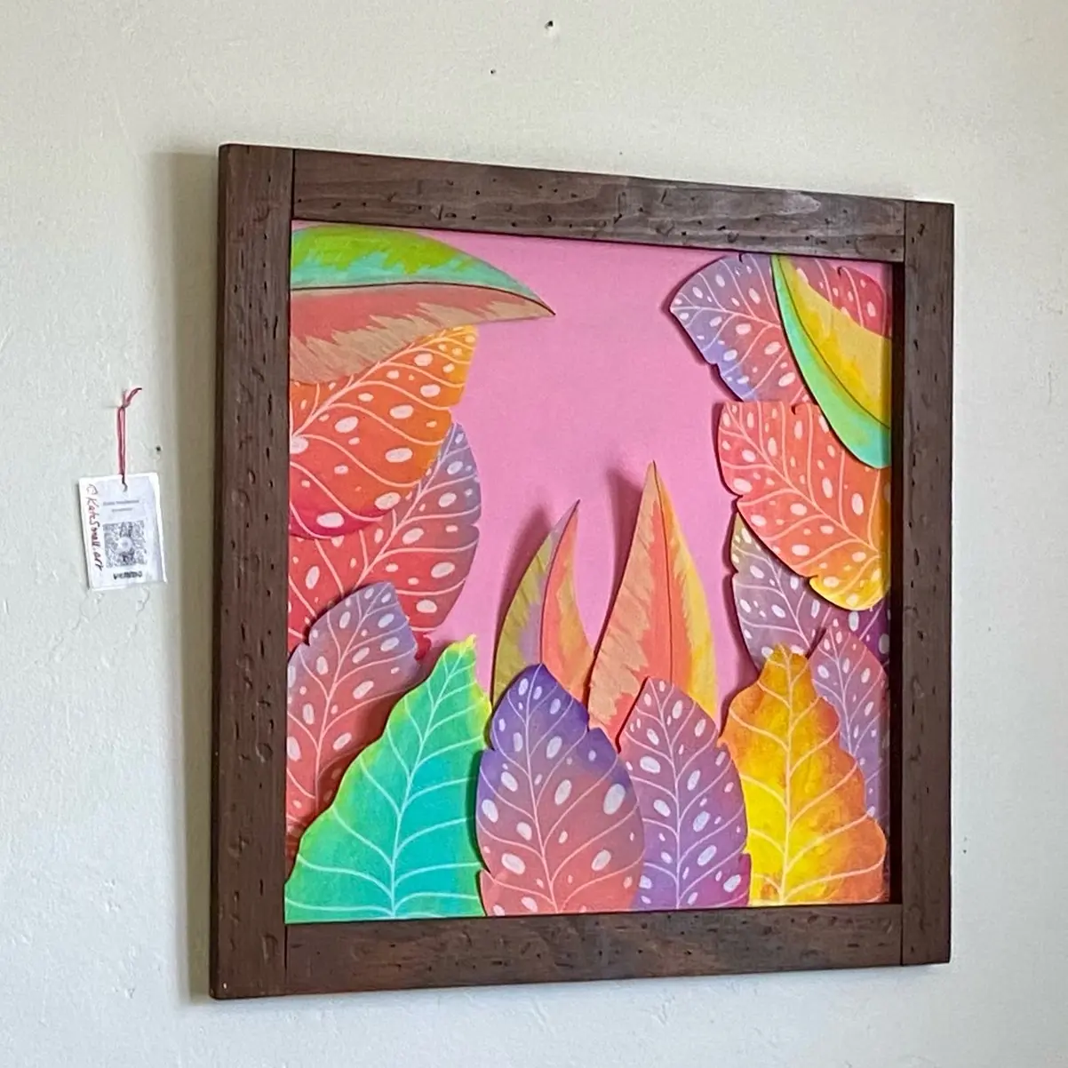 “Growing” large handmade wall decor