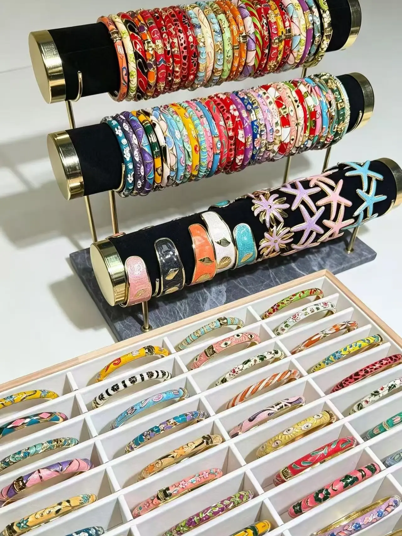 Women's Colorful Trendy Bangle - Exquisite Trendy Bracelet, Fashionable Bracelet, Safe Stacked Costume Jewelry Accessory