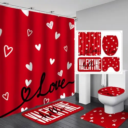 4Pcs Red, Valentine's Day