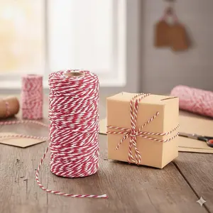 Versatile Thick Cotton Rope DIY Crafts Material: Perfect for Home Decor, Creative Weaving, Sewing, Gift Wrapping & Macrame Projects. Eco-Friendly & Multifunctional.