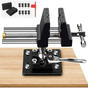 360? Rotating Bench Vise with Quick-Release Ratchet Wrench - Versatile Woodworking & Pipe Vise for  Improvement - 4 Inch Workbench Vise for Carving, Repair & DIY Projects (WT117B)