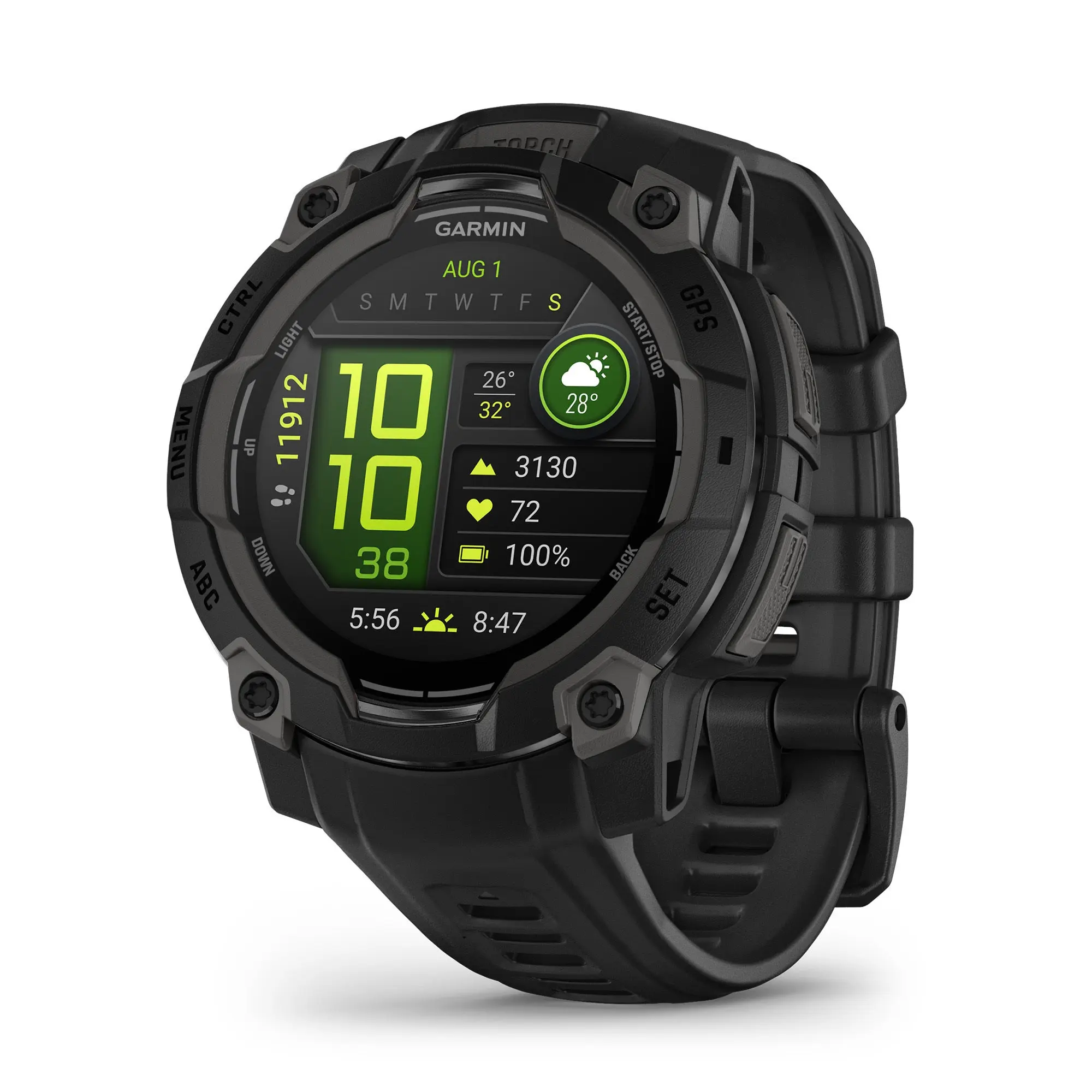 Instinct 3 - 45mm AMOLED GPS Smartwatch (Black) for Garmin