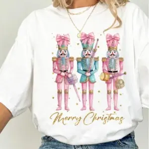Nutcracker T-shirt, Merry Christmas T-shirt, Gift idea, Party, Winter, Retro Inspired, Graphic Tee, Ballet, Oversized, Women