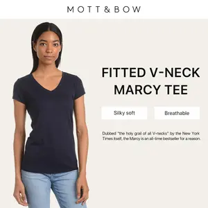 Mott&Bow | Fitted V-Neck Marcy Tee tt